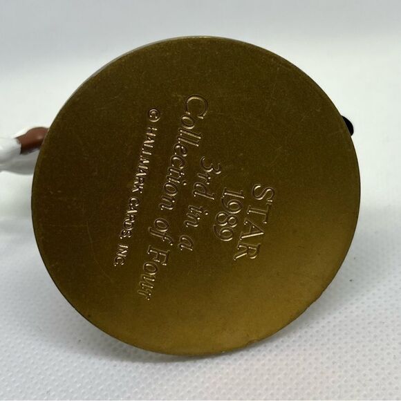 Vintage Full Set Of 5‎ Hallmark Christmas Carousel Horses & Display Stand 1989 - Picture 9 of 11